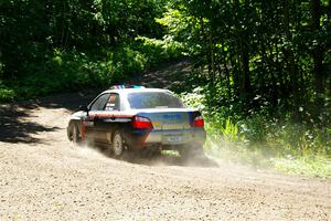 Andrew Dustman / Jake Ringger Subaru WRX on SS8, Height O' Land I.