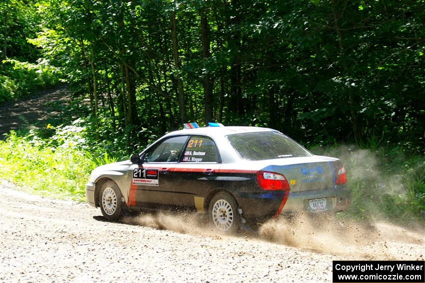 Andrew Dustman / Jake Ringger Subaru WRX on SS8, Height O' Land I.