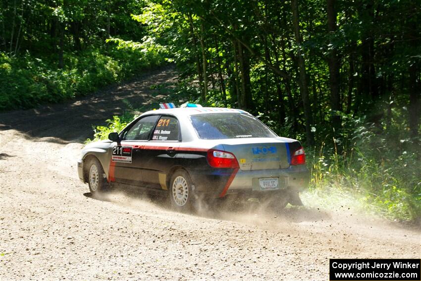 Andrew Dustman / Jake Ringger Subaru WRX on SS8, Height O' Land I.