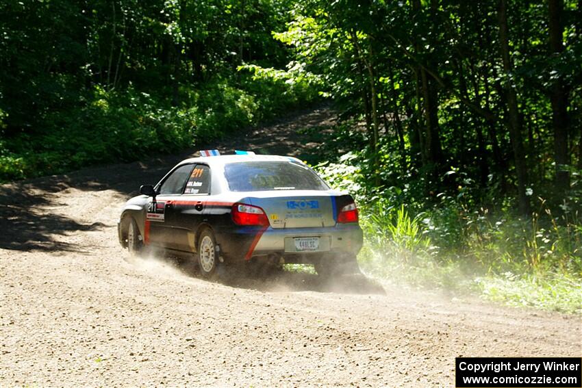 Andrew Dustman / Jake Ringger Subaru WRX on SS8, Height O' Land I.