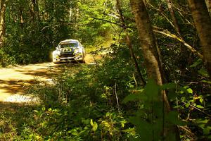 Ryan Booth / Nick Dobbs Ford Fiesta R5 at speed on SS10, Strawberrry Mountain II.