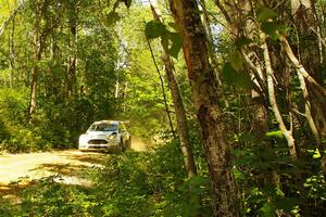 John Coyne / Ryan Dunham Ford Fiesta R5 at speed on SS10, Strawberrry Mountain II.