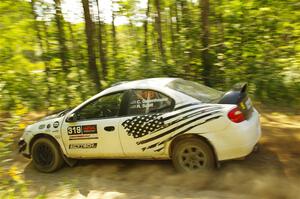 Chris Greenhouse / Ryan Scott Dodge SRT-4 at speed on SS10, Strawberrry Mountain II.