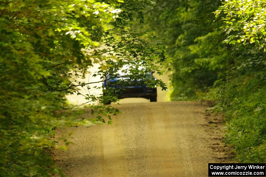 Travis Pastrana / Rhianon Gelsomino Subaru WRX STi on SS11, Height O' Land II.