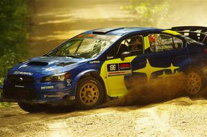 Travis Pastrana / Rhianon Gelsomino Subaru WRX STi on SS11, Height O' Land II.