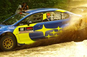 Travis Pastrana / Rhianon Gelsomino Subaru WRX STi on SS11, Height O' Land II.