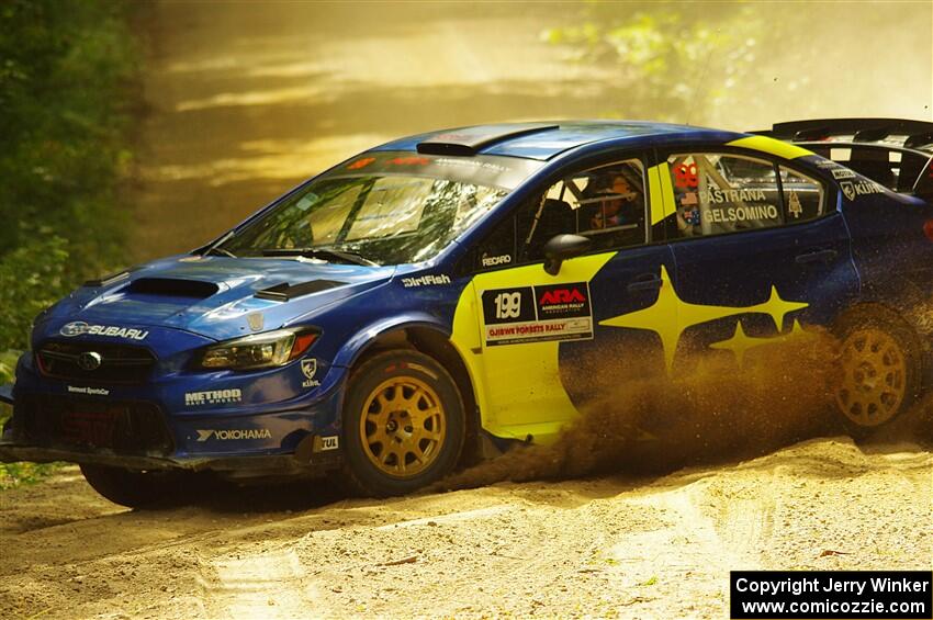 Travis Pastrana / Rhianon Gelsomino Subaru WRX STi on SS11, Height O' Land II.