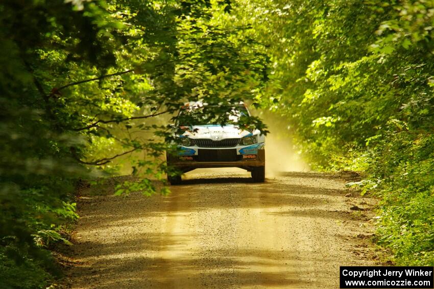 Barry McKenna / Leon Jordan Skoda Fabia on SS11, Height O' Land II.