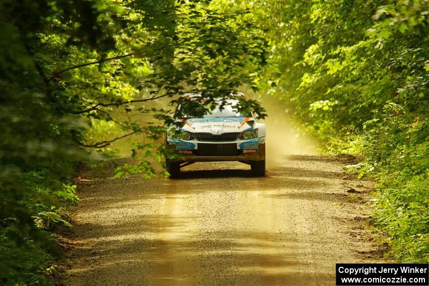 Barry McKenna / Leon Jordan Skoda Fabia on SS11, Height O' Land II.