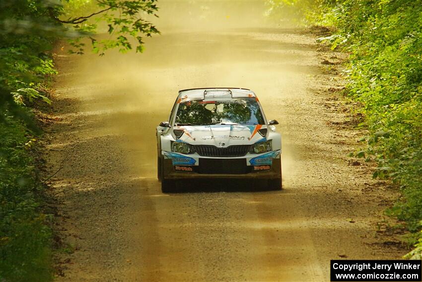 Barry McKenna / Leon Jordan Skoda Fabia on SS11, Height O' Land II.