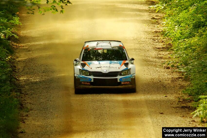 Barry McKenna / Leon Jordan Skoda Fabia on SS11, Height O' Land II.