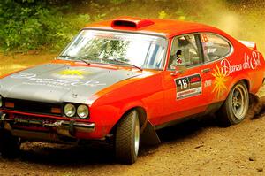 Mike Hurst / Jeremy Wimpey Ford Capri on SS11, Height O' Land II.