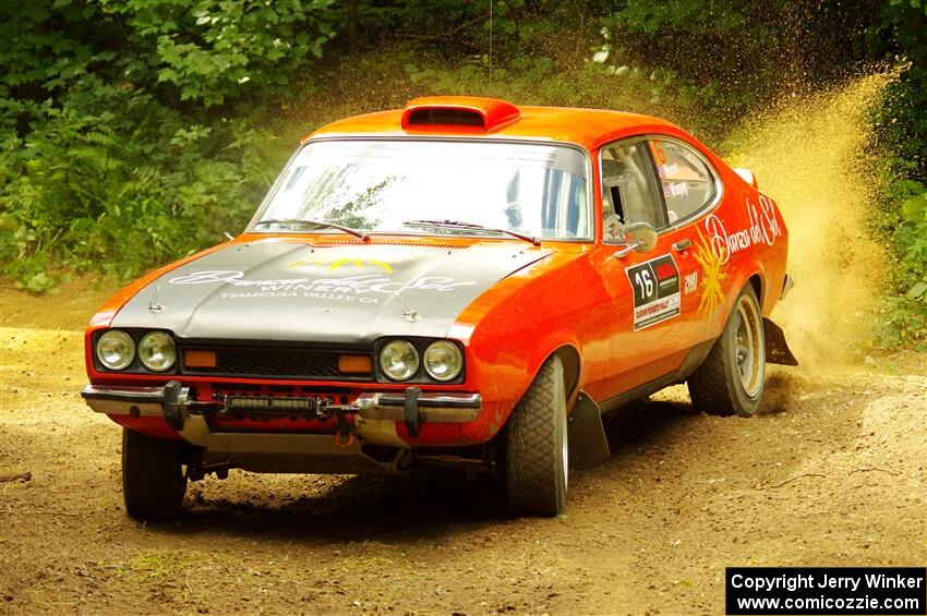 Mike Hurst / Jeremy Wimpey Ford Capri on SS11, Height O' Land II.