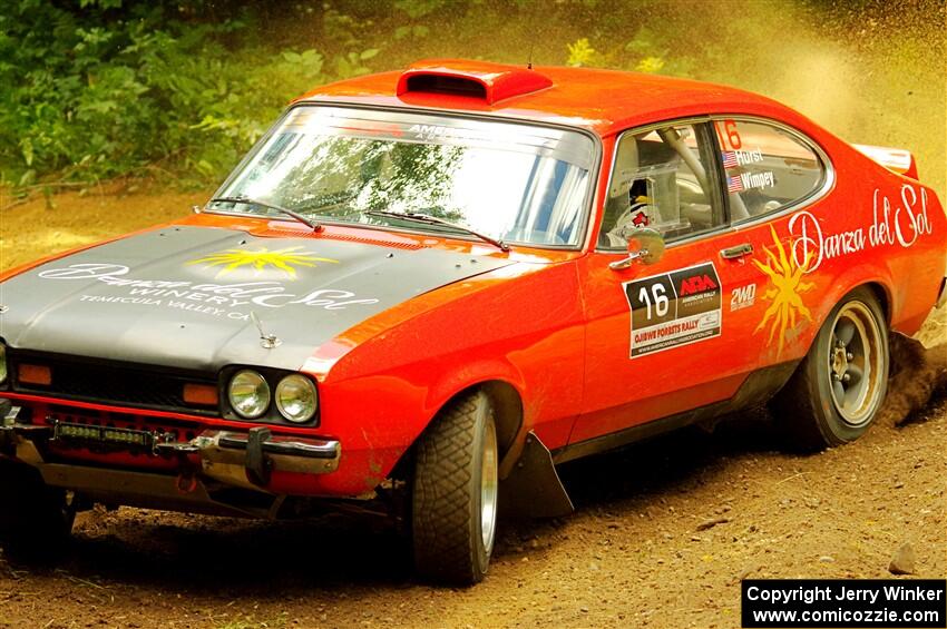 Mike Hurst / Jeremy Wimpey Ford Capri on SS11, Height O' Land II.