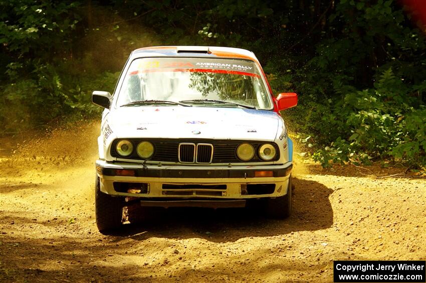 Calvin Cooper / Kelsey Stephens BMW 318is on SS11, Height O' Land II.