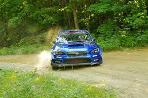 Travis Pastrana / Rhianon Gelsomino Subaru WRX STi on SS14, Height O' Land III.