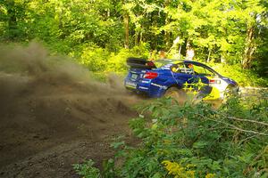 Travis Pastrana / Rhianon Gelsomino Subaru WRX STi on SS14, Height O' Land III.