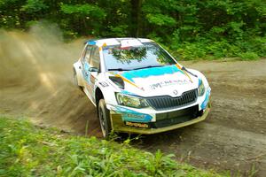 Barry McKenna / Leon Jordan Skoda Fabia on SS14, Height O' Land III.