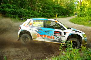 Barry McKenna / Leon Jordan Skoda Fabia on SS14, Height O' Land III.