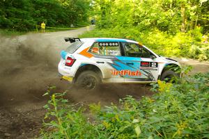 Barry McKenna / Leon Jordan Skoda Fabia on SS14, Height O' Land III.