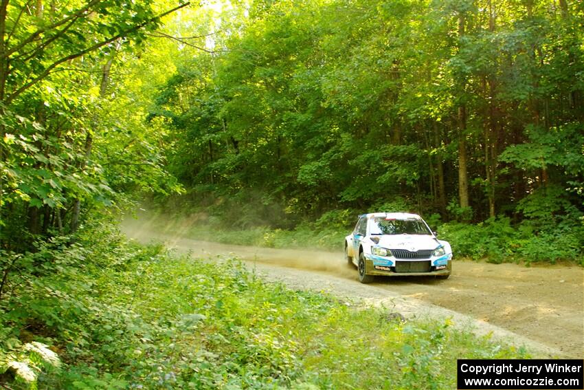 Barry McKenna / Leon Jordan Skoda Fabia on SS14, Height O' Land III.