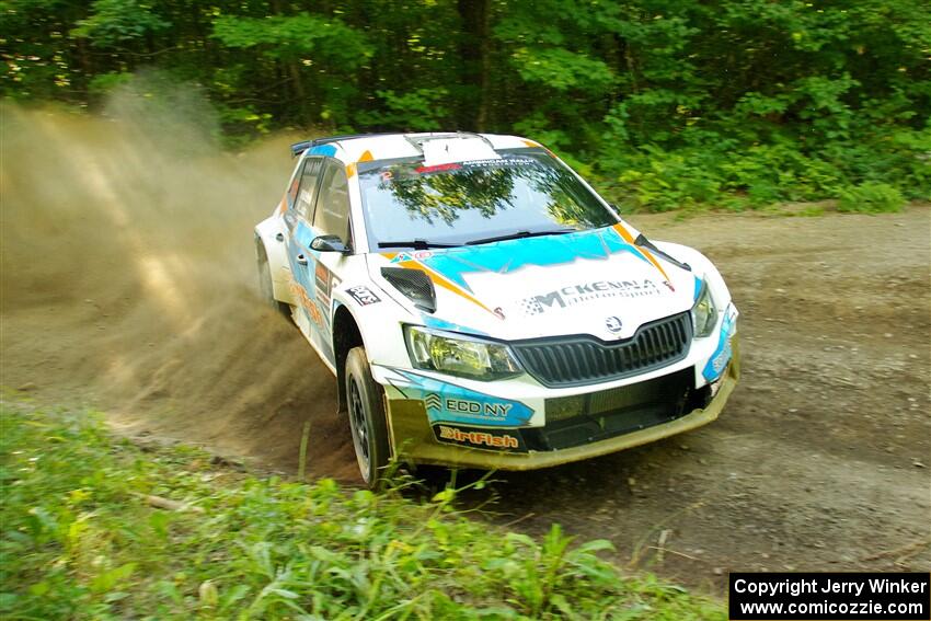 Barry McKenna / Leon Jordan Skoda Fabia on SS14, Height O' Land III.