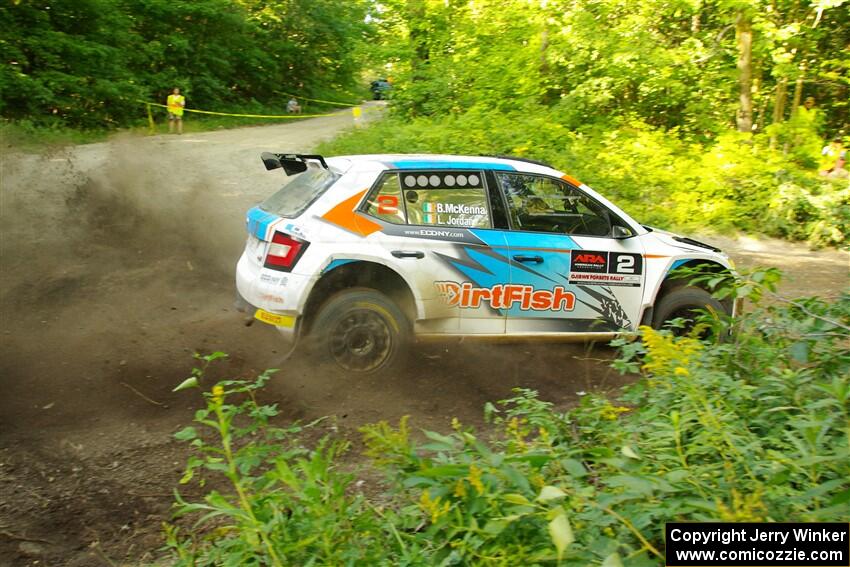 Barry McKenna / Leon Jordan Skoda Fabia on SS14, Height O' Land III.