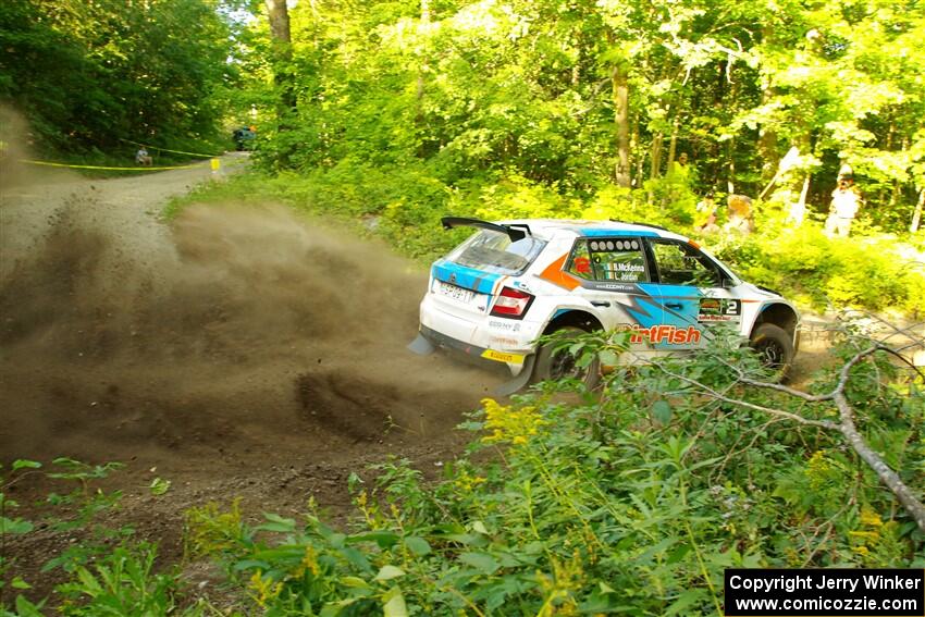 Barry McKenna / Leon Jordan Skoda Fabia on SS14, Height O' Land III.