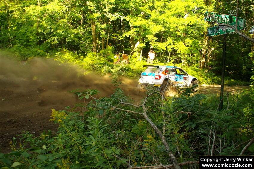 Barry McKenna / Leon Jordan Skoda Fabia on SS14, Height O' Land III.