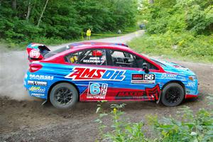 Jeff Seehorn / Matt James Subaru WRX STi on SS14, Height O' Land III.