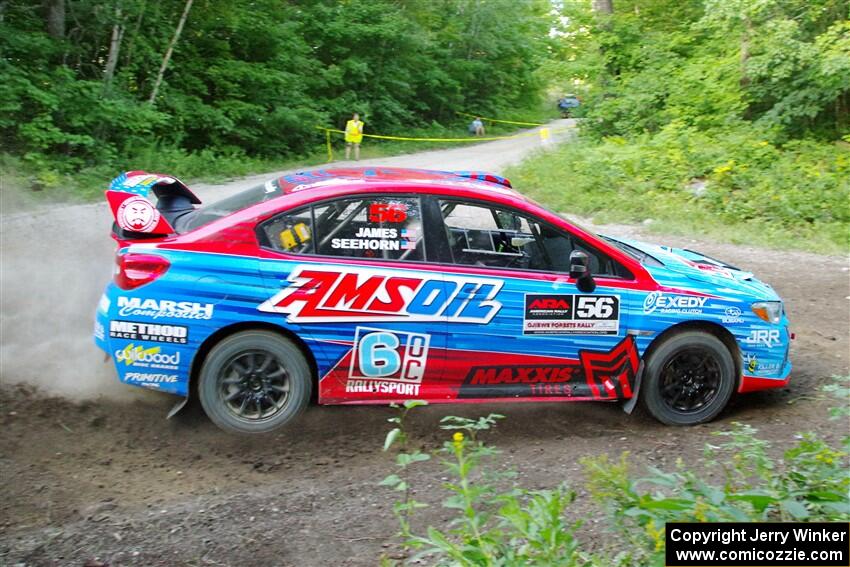 Jeff Seehorn / Matt James Subaru WRX STi on SS14, Height O' Land III.