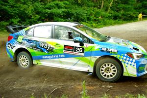 Rob Sanders / Boyd Smith Subaru WRX STi on SS14, Height O' Land III.