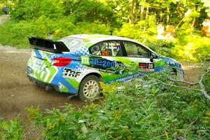 Rob Sanders / Boyd Smith Subaru WRX STi on SS14, Height O' Land III.