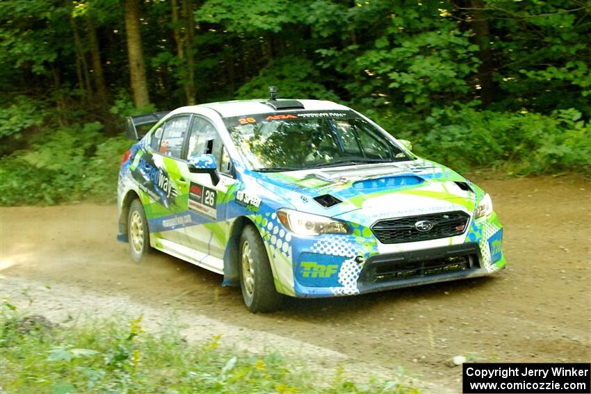 Rob Sanders / Boyd Smith Subaru WRX STi on SS14, Height O' Land III.