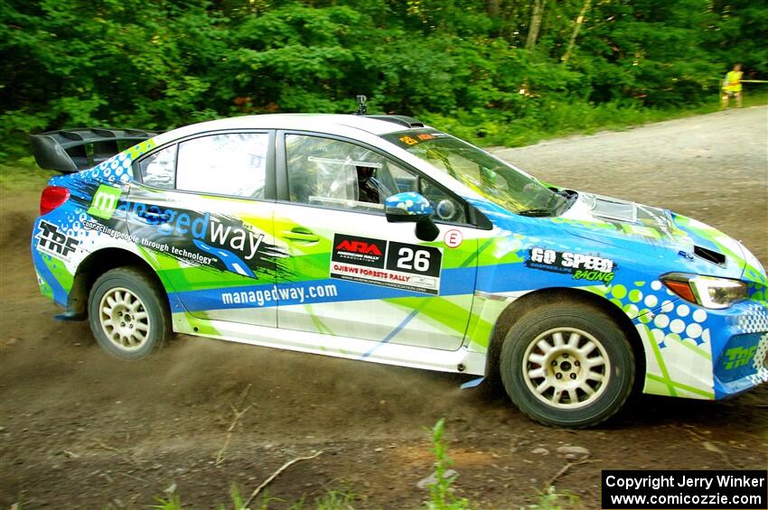 Rob Sanders / Boyd Smith Subaru WRX STi on SS14, Height O' Land III.