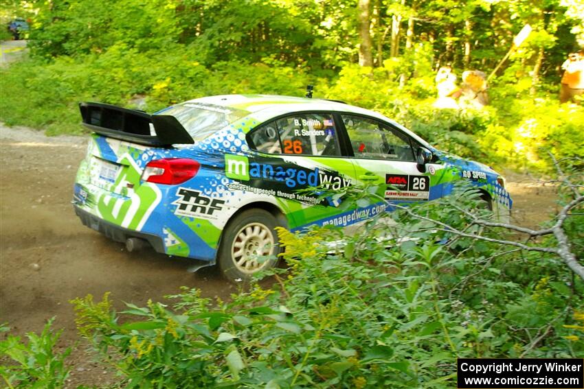 Rob Sanders / Boyd Smith Subaru WRX STi on SS14, Height O' Land III.