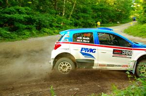 Brad Morris / Michael Hordijk Mitsubishi Mirage on SS14, Height O' Land III.