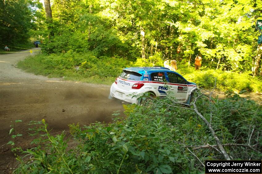 Brad Morris / Michael Hordijk Mitsubishi Mirage on SS14, Height O' Land III.