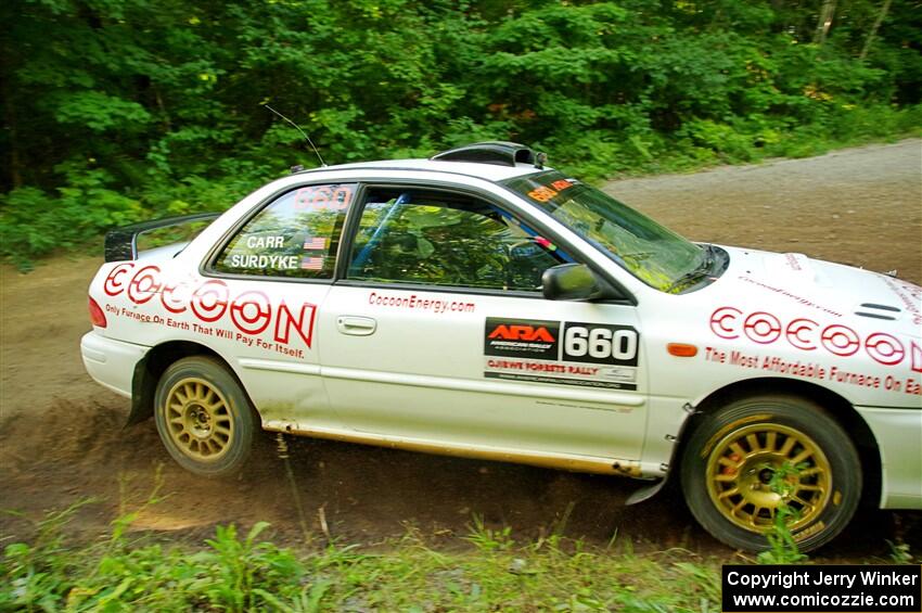 Chuck Surdyke / Cameron Carr Subaru Impreza on SS14, Height O' Land III.