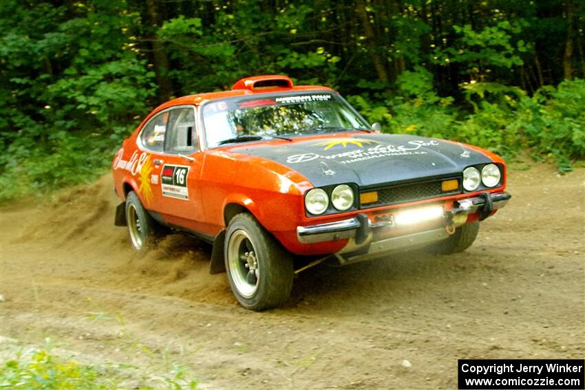 Mike Hurst / Jeremy Wimpey Ford Capri on SS14, Height O' Land III.