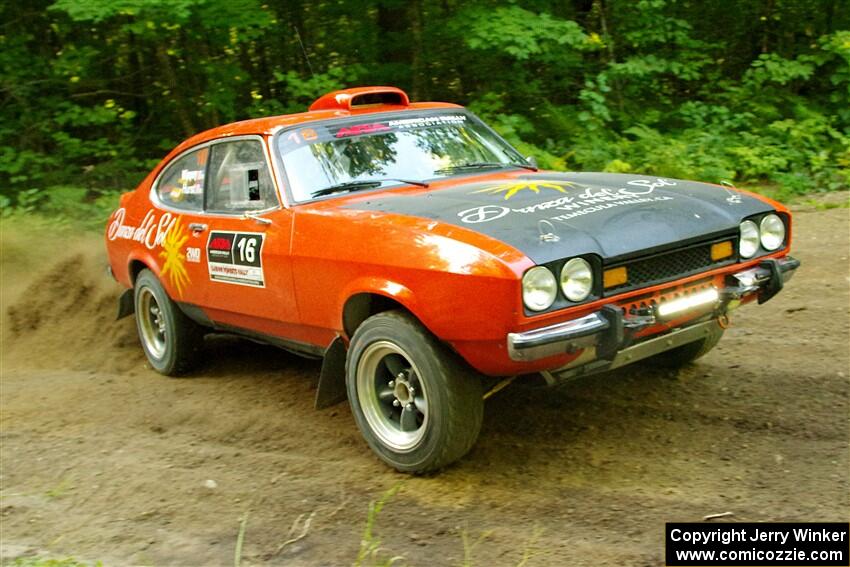 Mike Hurst / Jeremy Wimpey Ford Capri on SS14, Height O' Land III.