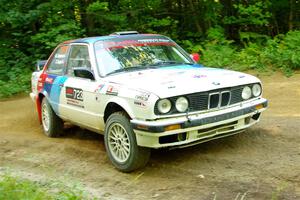 Calvin Cooper / Kelsey Stephens BMW 318is on SS14, Height O' Land III.