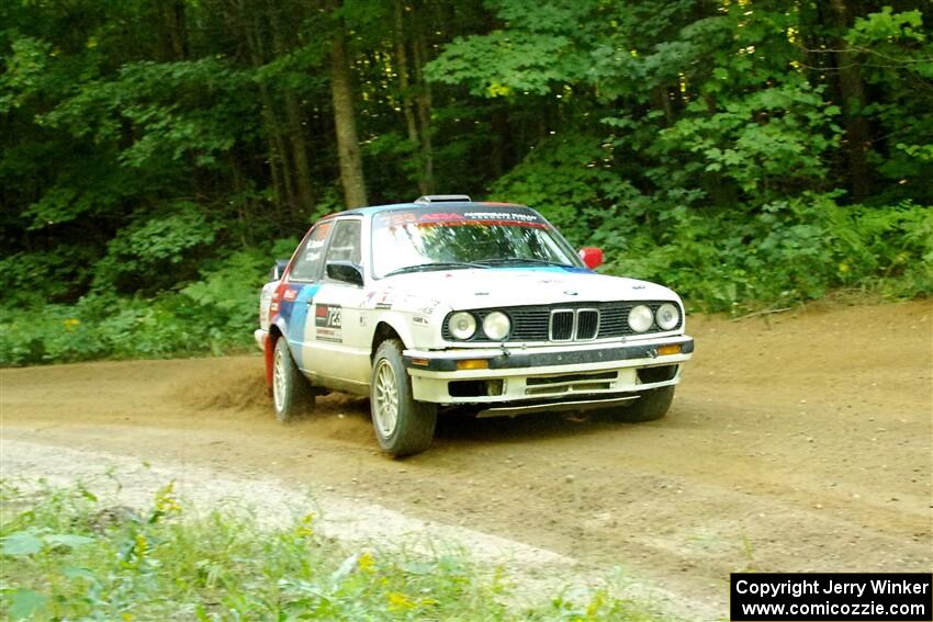 Calvin Cooper / Kelsey Stephens BMW 318is on SS14, Height O' Land III.