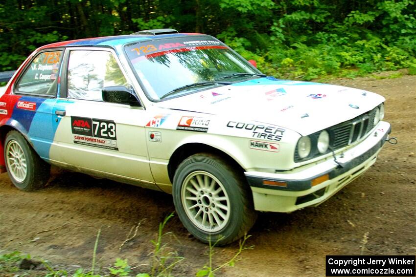 Calvin Cooper / Kelsey Stephens BMW 318is on SS14, Height O' Land III.