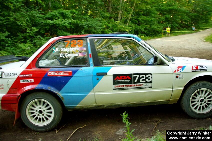 Calvin Cooper / Kelsey Stephens BMW 318is on SS14, Height O' Land III.