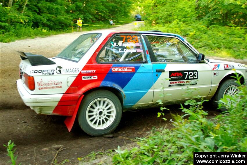 Calvin Cooper / Kelsey Stephens BMW 318is on SS14, Height O' Land III.