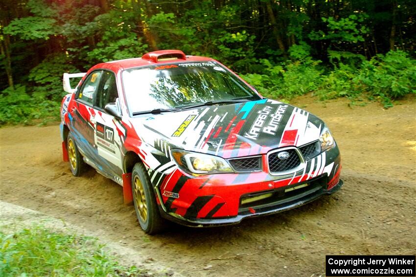 Dan Colburn / Cameron Case Subaru Impreza on SS14, Height O' Land III.