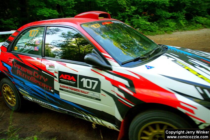 Dan Colburn / Cameron Case Subaru Impreza on SS14, Height O' Land III.