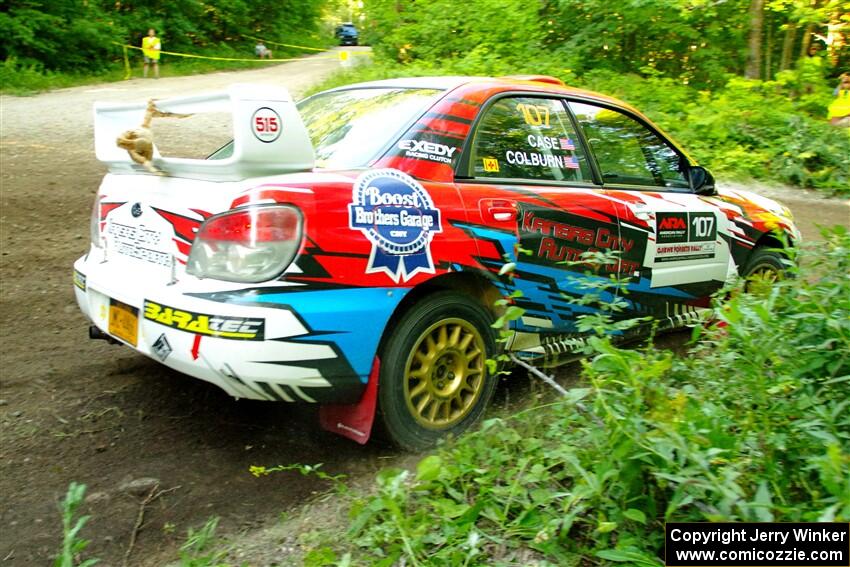 Dan Colburn / Cameron Case Subaru Impreza on SS14, Height O' Land III.