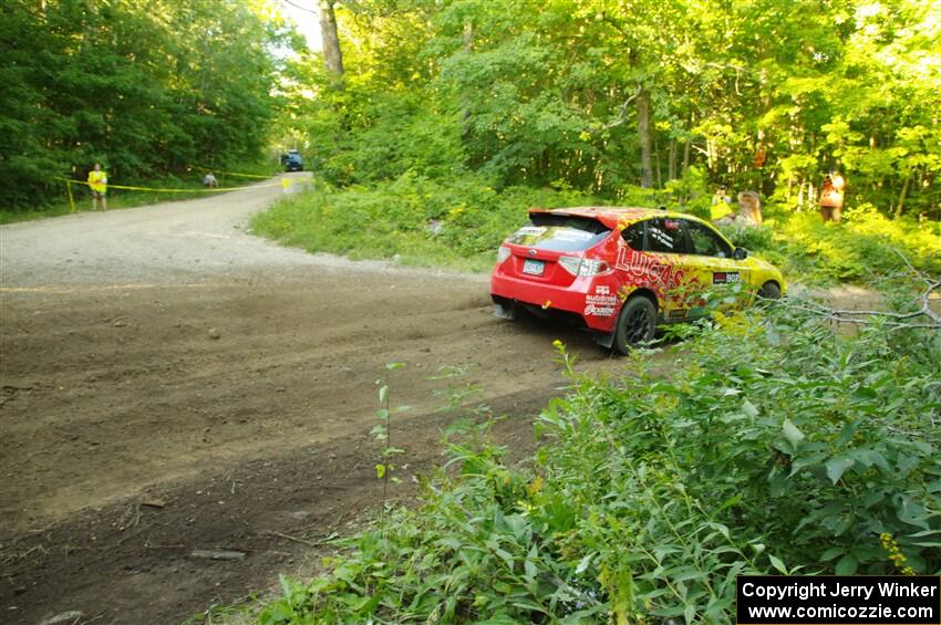 Scott Putnam / Spencer Putnam Subaru WRX STi on SS14, Height O' Land III.